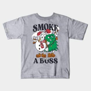 smoke like a boss Kids T-Shirt